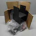 4x4 (Actual 3.55"x3.55") Post Caps Tie Bracket,4PCS Heavy Duty Galvanized Steels Pergola Connector Brackets for Wood Posts,Black Post Anchor Inside Mount Bracket