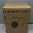 Greenhouse Heater with Digital Thermostat, 1500W Electric Outdoor Heater, Overheat Protection, Fast Heating, Waterproof for Grow Tent, Green House, Patio, Black