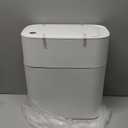 Automatic Bathroom Trash Can,3.5 Gallon Touchless Garbage Can with Trash Bag Auto-adsorption Technology,Slim Motion Sensor Waterproof Trash Bins for Bedroom Office Kitchen Toilet