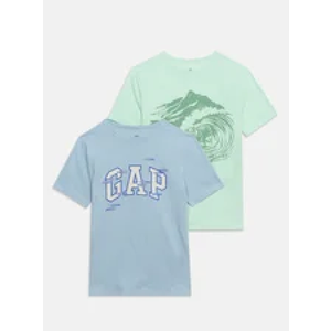 GAP Boys' Short Sleeve Graphic Tee 2-Pack (XS)