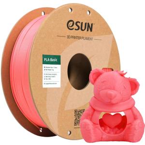 eSUN PLA Basic Filament 1.75mm, 1KG Spool (2.2 LBS) High Speed Printing 3D Printer PLA Filament,Designed for Fast Printing, Pink