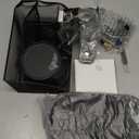 17 in 1 Black Desk Organizers and Accessories Set, 3 Office Desk Supplies Storage Organization, 4 Pens, Stapler, Staples & Remover, Tape & Dispenser, Scissors, Ruler, Clips, Hole Punch, Back to School