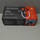 VEECAP Automatic Electric Fuel Transfer Pump with Auto-Stop, 3.8GPM & 51" Hose & 4 Size Adapters Gas Can Pump with Leak Protection for Gasoline, Diesel, Kerosene, Gifts for Men Dad Him - 2nd Gen Black