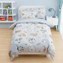 SANDJEST Dog Duvet Cover Sets Full Size for Kids Boys Girls, Incude 1 Polyester Comforter Cover 80x90 Inches and 2 Pillowcases 20x26 Inches, Comforter Not Included, Gift for Christmas Birthday