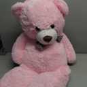 MorisMos Big Pink Teddy Bear, 39 Inch Giant Teddy Bear Stuffed Animals Plush, Soft Large Bears for Girls Girlfriend Birthday Gifts Soft Plush on Baby Shower