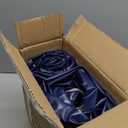 Camping Air Mattress Inflatable Air Bed Flocked Surface Travel Bed Sleeping Pad Air Bed for Outdoor Camping Tent Guest TravellingNavy Blue,2 PCS (Single)