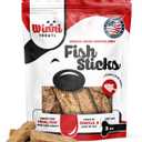 Winni Treats Freeze Dried Fish Sticks for Dogs - Single Ingredient, Preservative-Free, Premium Wild-Caught, Great Lakes Cisco Fish, High in Protein, Omega 3, Low Fat, Fish Treats for Dogs (3 Ounces)