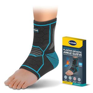 Dr. Scholl's Compression Ankle Sleeve with Massaging Gel, Breathable Fabric, Shock-Absorbing Ankle Brace, Built-in Gel Padding & Support (Size L/XL) 