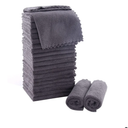 MOONQUEEN Ultra Soft Premium Washcloths Set - 12 x 12 inches - 23 Pack - Quick Drying - Highly Absorbent Coral Velvet Bathroom Wash Clothes - Use as Bath, Spa, Facial, Fingertip Towel (Grey)