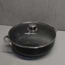 IMUSA 6.9Qt Bistro-Cera Aluminum Speckled Black Ceramic Caldero with Glass Lid, Nonstick Dutch Oven Pot for Rice, Family Meals, and Traditional Cooking, Black