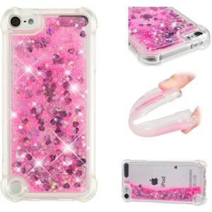 Compatible with iPod Touch 7 Case, Bling Glitter Liquid Case Floating Quicksand Shockproof Protective Sparkle Silicone Soft TPU Case for iPod Touch 5 / Touch 6. YBL Love Green