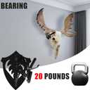 2 PCS Medium Hooker Trophy Mount | 5-Level Angle Adjustment | Concealed Screw Mounting | Screws Included