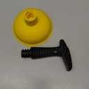 Mini Sink & Drain Plunger with Short Handle - Heavy-Duty Rubber Cup & Ergonomic Grip for Powerful Suction, Unclog Slow Drains in Sinks, Tubs, Showers, Bathrooms, Kitchens, Compact, Space-Saving Design