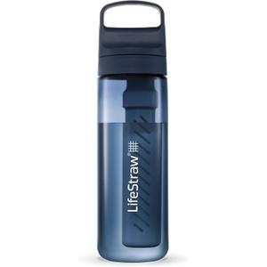 LifeStraw Go Series Water Filter Bottle - BPA-Free, Removes Bacteria, Parasites, Microplastics, Improves Taste, 22oz, Aegean Sea