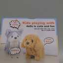 KSABVAIA Plush Golden Retriever Toy Puppy Electronic Interactive Dog - Walking, Barking, Tail Wagging, Stretching Companion Animal for Kids Toddlers