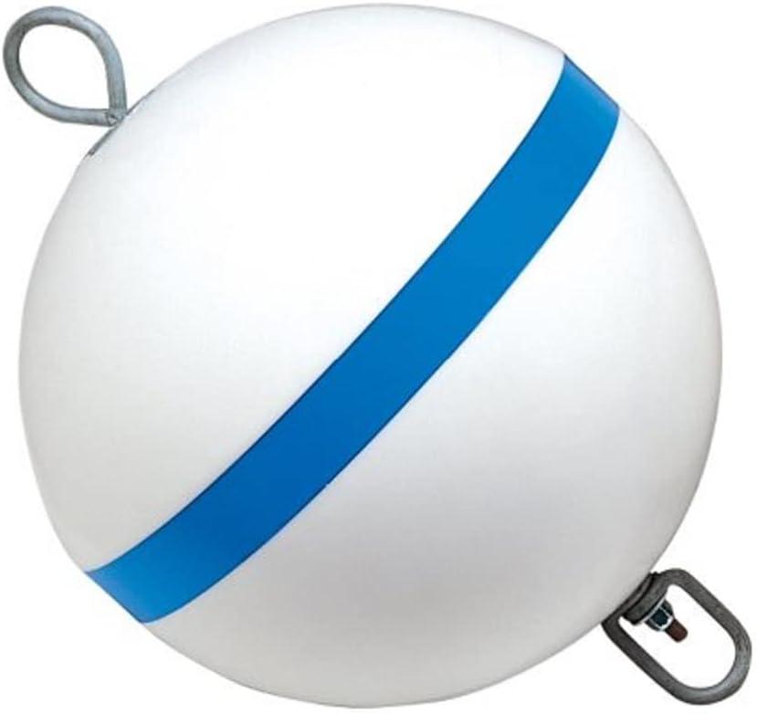 Taylor Made Sur-Moor Mooring Buoy - 24", 240 lb Buoyancy | 240 lb Buoyancy, Galvanized Steel Rod, Swivel And Hardware Included, Reflective Stripe For Night Visibility, USA Made