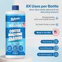 Sylvan Hills Descaling Solution Compatible with Keurig | Free Cleaning Cloth | 12 Month Supply | Made in the USA | Descaler for all Keurig Machines | 32 Oz | Coffee Machine Cleaner for Coffee Makers