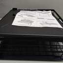 SNTD Dish Drying Rack - Extendable Dish Rack, Large Sink Drying Dish Drainer for Kitchen Counter, Stainless Steel Dish Strainer with Utensil Holder (Black)