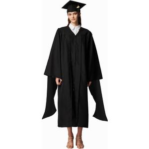 MyGradDay Graduation Master Cap and Gown Master Regalia with Black 2024 2025 Tassel Package (45)