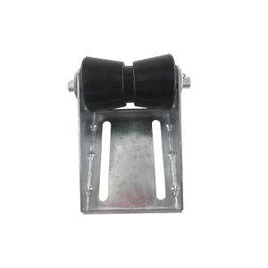 5 inch Boat Trailer Keel Roller with Bracket Assembly Kit Boat Trailer Roller Galvanized Steel Black Rubber