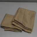 2 Pieces Table Clothes Square Shape 28x38 Inch Brown