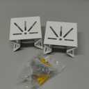 Stainless Steel Corner Camera Mount Compatible with eufy SoloCam S340/E30/E42,eufy 4G LTE Cam S330,to Achieve a 270 Wider View of Exterior Wall Corner,Bracket for PTZ Camera Outdoor Indoor (2 PCS)