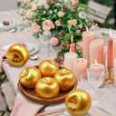 6 Pcs Golden Apples Artificial Golden Fruit Crafts Gold Apples for Home Decoration Christmas Décor