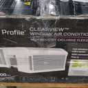 Profile AHTT08BC Clearview Air Conditioner 8,300, WiFi Enabled, Ultra Quiet for Medium Rooms up to 350 Sq. FT, Full Window View with Easy Installation, Flex-Depth Design, 8300 BTU, White