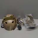 Airsoft Helmet,Black Tactical Helmet,Airsoft Mask Mesh,Elastic Balaclava Mask, Anti Fog Airsoft Goggles, Tactical Full Face Protection, Airsoft Accessories,Military Gear (A/PJ-Camo)