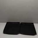 2 Pcs 13'' x 12'' x 1'' PTFE Solid Oven Basket, Cooking Oven Trays, Non Stick Kitchen Cooking Basket, Black Baking Sheet, Trays for Accessories Chips Chicken Wings Bread Heating