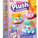 Klever Kits DIY Plush Keychain Making Craft, DIY Arts & Craft Set with 3 Models, Create Your Own Stuffed Keychain for Boys and Girls Ages 6 7 8 9