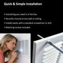 Steel Return Air Grill,Return Air Vent Cover (Duct Opening) Cold Air Return Vent Cover for Wall or Ceiling (14"W x 8"H Duct Opening)