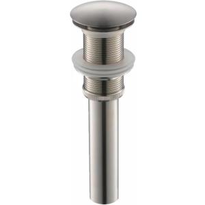 Vessel Sink Drain Without Overflow - Bathroom Sink Drain Stopper - Pop Up Drain All Metal - Big Cap Fit for Vessel or Undermount Sink,Brushed Nickel,YDPOP-1 (No Overflow, Brushed Nickel)