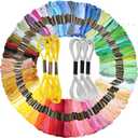 156 Embroidery Floss | Rainbow Thread for Embroidery, Cross Stitch Thread, Crafting Arts Embroidery Strings Bulk, Metallic Embroidery Floss