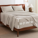 Bedsure Full Size Bed Sheets Set - Fits Mattresses Up to 21 Inches Thick - GentleSoft Bed Sheets, Moisture Wicking, Soft & Cooling Bedsheet & Pillowcases, Easy & Secure Fit, Linen