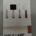 Oneach 27.75 Table Lamps Set of 2, Gold Modern Bedside Lamp with LED Night Light, USB A+C, Glass Lamps for Living Room, Bedroom, Nightstand, Office, End Table (2 Bulbs Included)