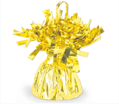 YELLOW FOIL BALLOON WEIGHT - 170G