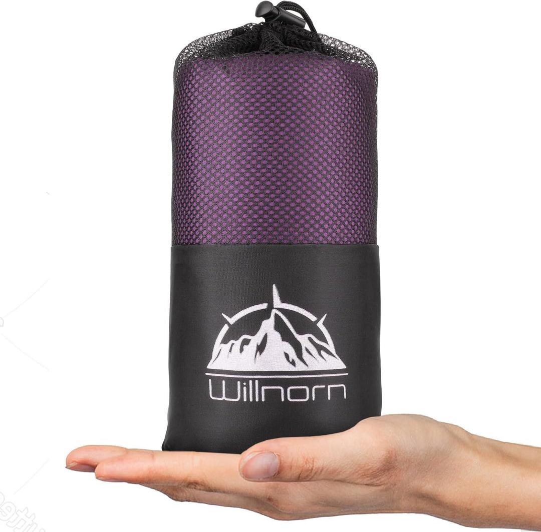 Sleeping Bag Liner,Travel Sheets & Adult Sleep Sack & Self Tan Sleep Sack for Backpacking,Hotel, Hostels, Lightweight Single Camping Sleep Pod (Purple)