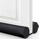 Comfyanno Under Door Draft Stopper - Bottom Door Gap Filler & Seal - Windproof Door Cover - Fits 30 to 36 Door - Block Noise, Sound, Bugs, Hot Air, Wind - Easy Install Draft Blocker - Black (36 Inch (Pack of 1)