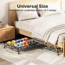 Under Bed Shoe Storage Organizer, 2 Pack Under Bed Storage Containers with Wheels for Under Bed Shoe Organizer Drawer Space Saving for bedroom