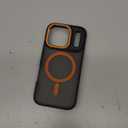 Magnetic 3 in 1 for iPhone 17 Pro Case, [Seamless Work with Magsafe] Shockproof Slim Thin Case for iPhone 17 Pro Cosmic Orange