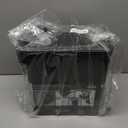 YAMAZAKI Home Tower Airtight Pet Food Storage Container - Cat And Dog Food Holder Bin With Transparent Lid And Handle - Large - Polypropylene - 15 Lbs., 3.2 Gallons, 12 Quarts (Black)