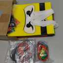 16 Guests 128 Pcs Ninja Party Favors Include Ninja Paper Bags Bouncy Balls Throwing Favors Flying Slingshot Headbands Silicone Bracelets Keychains Stickers for Birthday Party Supplies