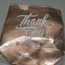 Nush Nush Large Rose Gold Thank You Gift Bags – Set of 12 Beautiful Rose Gold Thank You Bags With White Print - Perfect Goodie Bag for Thanksgiving, Christmas, Birthday, Party Favor – 13Wx5Dx11H Size
