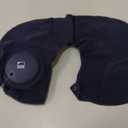 Lewis N. Clark Original Neckrest Inflatable Pillow, Waterproof Neck Pillow for Neck Support at The Beach, Pool + Airport Travel with Fully Adjustable Firmness and Included Carrying Pouch, Blue