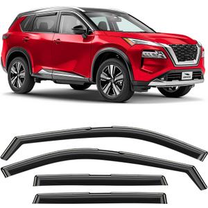 in-Channel Extra Durable Rain Guards for Nissan Rogue 2021-2025, Window Deflectors, Vent Window Visors, 4 Pieces - 200672