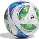 adidas Unisex MLS Soccer Ball (4, League White/Green/Glory Blue/Solar Blue)