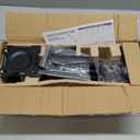 Single Monitor Arm, Monitor Mount for 17-32 inch Screens Gas Spring Adjustable Monitor Stand, Vesa Mount with Clamp and Grommet Aluminum Base - Fits 4.4 to 22lbs LCD Computer Monitors AX09DB01