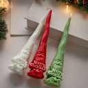 Christmas Candle Molds, 3D Santa Claus Silicone Mold for Candle Making, Xmas Gnome Epoxy Resin Molds, moldes para velas, DIY Wax Soap Aromatherapy Mold for Winter Home Decor (Gnome)