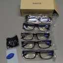 Gaoye 1.75 Professional Reading Glasses for All Day - Computer Readers with Blue Light Protection - Value Pack